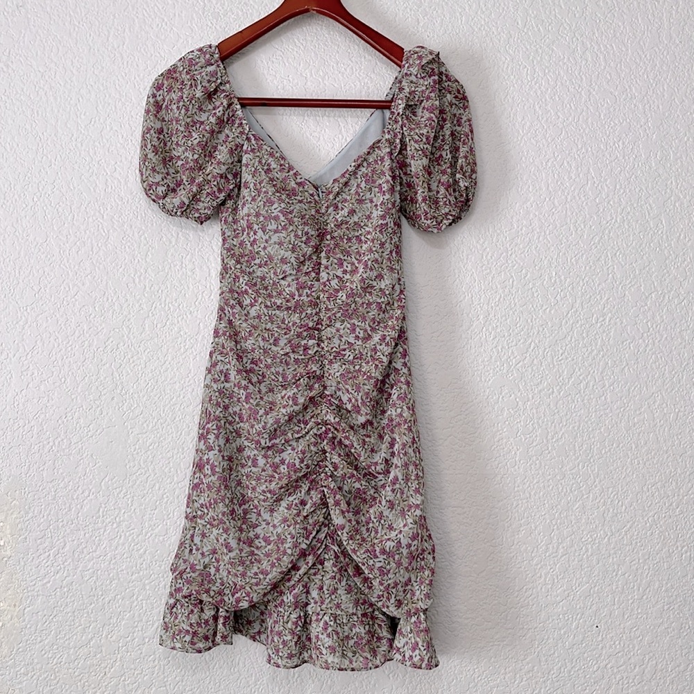 ASTR Floral Ruffle Mini Dress - Picture 10 of 16